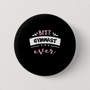Best Gymnast Ever Gift Idee Ronde Button 5,7 Cm