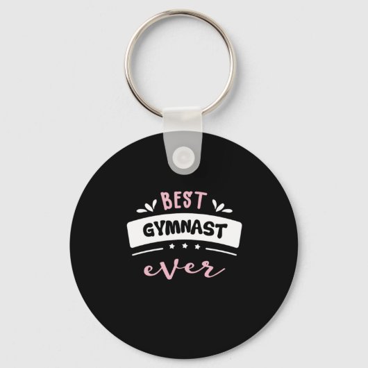 Best Gymnast Ever Gift Idee Sleutelhanger (Voorkant)
