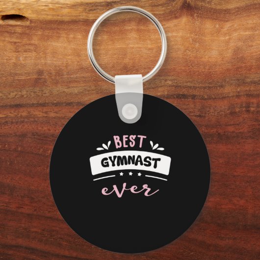 Best Gymnast Ever Gift Idee Sleutelhanger (Voorkant)