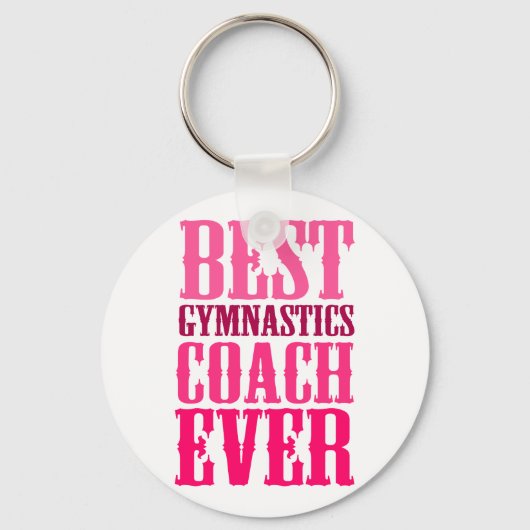 Best Gymnastics Coach Ever Sleutelhanger (Voorkant)