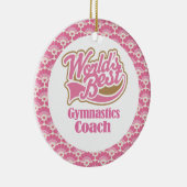 Best Gymnastics Coach Gift Ornament ter wereld (Rechts)