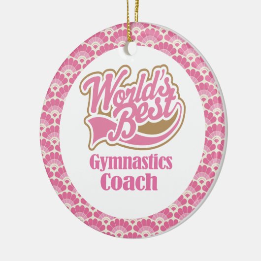 Best Gymnastics Coach Gift Ornament ter wereld (Links)