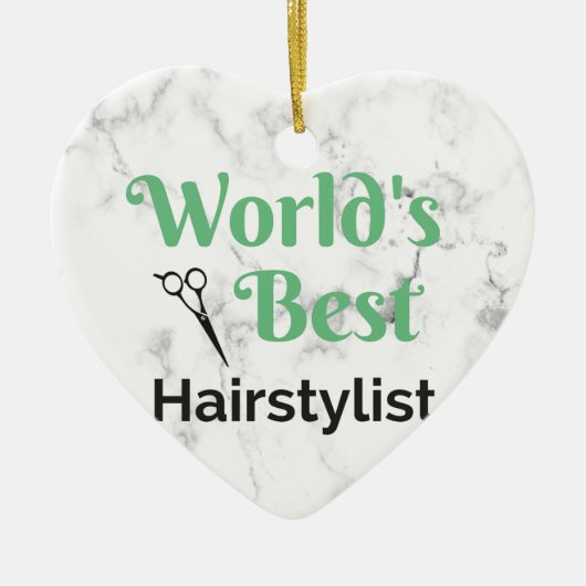 Best Hair Stylist ter wereld Keramisch Ornament (Voorkant)