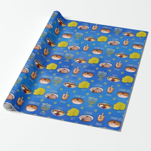 Best Hanukkah Wrapping Paper ooit! Cadeaupapier (Uitgerold)