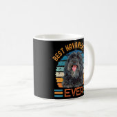 Best Havanese Dad Ever Dog Father's Day Tee Koffiemok (Voorkant rechts)