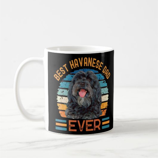 Best Havanese Dad Ever Dog Father's Day Tee Koffiemok (Links)