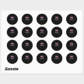 Best Hilarious Pig Bacon Definition Ronde Sticker (Vel)