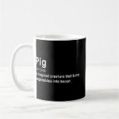 Best Hilarious Pig en Bacon Definition Fun Gift Koffiemok (Links)