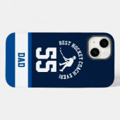 Best Hockey Coach Ever I Sports Team Jersey Number Case-Mate iPhone Case (Achterkant (horizontaal))