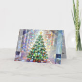 Best Holiday Season Sparkly Christmas Tree Xmas Feestdagen Kaart (Voorkant)