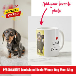 Best. Hond mam. Ooit. Doxie Liefde Naam Foto Koffiemok