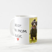 Best. Hond mam. Ooit. Doxie Liefde Naam Foto Koffiemok (Voorkant links)