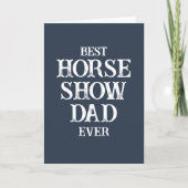 Best Horse Show Pap Oosters Blauw Vaderdag Kaart (Voorkant)