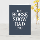 Best Horse Show Pap Oosters Blauw Vaderdag Kaart (Gele Bloem)