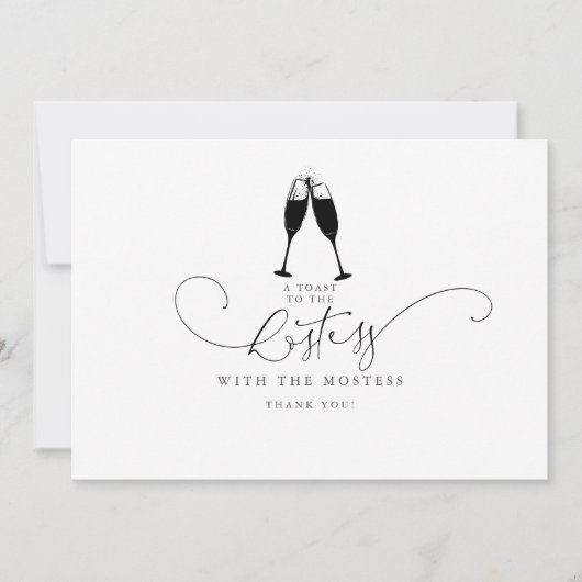 Best Hostess Mostess Cute Minimalist Hartelijk dan (Voorkant)