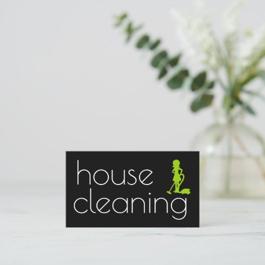 Best House Cleaning Visitekaartje (Staand voorkant)