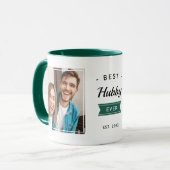 Best Hubby Ever Husband Jubileum Birthday Foto Mok (Voorkant links)