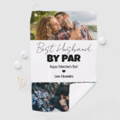 Best Husband By Par Happy Valentines Day Golfer Golfhanddoek (Insitu)