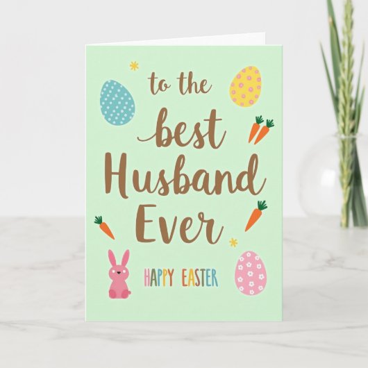 Best Husband Easter Day Card Kaart (Voorkant)