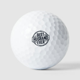 Best Husband Ever Badge Design Golfballen