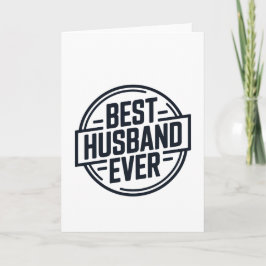 Best Husband Ever Badge Design Kaart