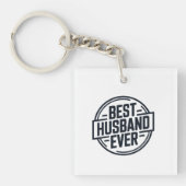 Best Husband Ever Badge Design Sleutelhanger (voorkant)