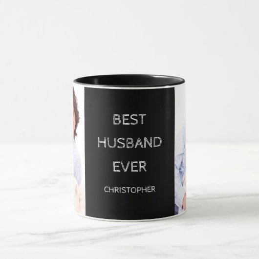 Best Husband Ever Custom Photo Mok (Midden)