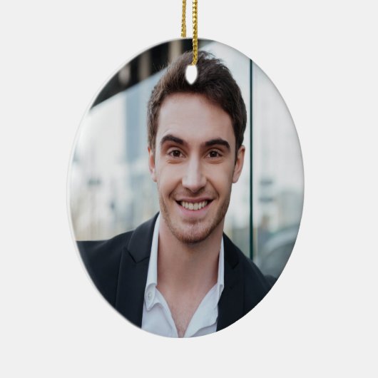 Best Husband Ever Definition Photo Snowflakes Keramisch Ornament (Rechts)