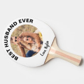 Best Husband Ever Foto gepersonaliseerd Tafeltennisbatje (Zijkant)