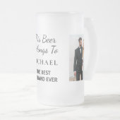 Best Husband Ever Foto Matglas Bierpul (Voorkant rechts)