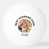 Best Husband Ever Persoonlijke foto Pingpongbal (Voorkant)