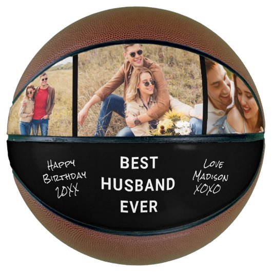 Best Husband Ever Photo Custom Basketbal (Voorkant)