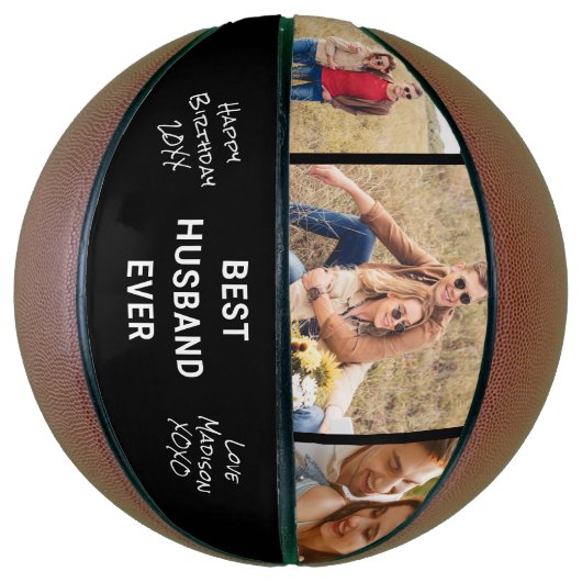 Best Husband Ever Photo Custom Basketbal (Verticaal)