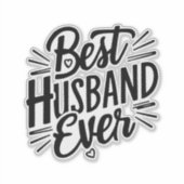 Best husband ever  sticker (Voorkant)