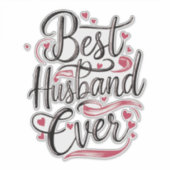 Best Husband Ever Sticker (Voorkant)