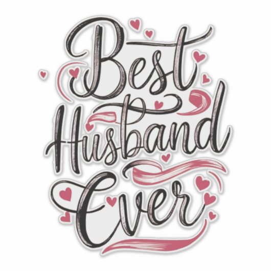 Best Husband Ever Sticker (Voorkant)