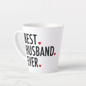Best Husband Ever Valentijnsdag Latte Mok (Linkerhoek)