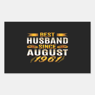 Best Husband Funny 59th Jubileum Parents Rechthoekige Sticker