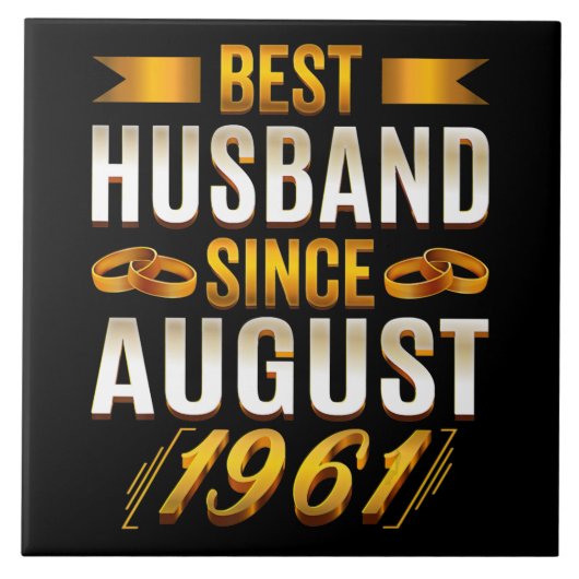 Best Husband Funny 59th Jubileum Parents Tegeltje (Voorkant)