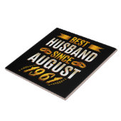 Best Husband Funny 59th Jubileum Parents Tegeltje (Zijkant)