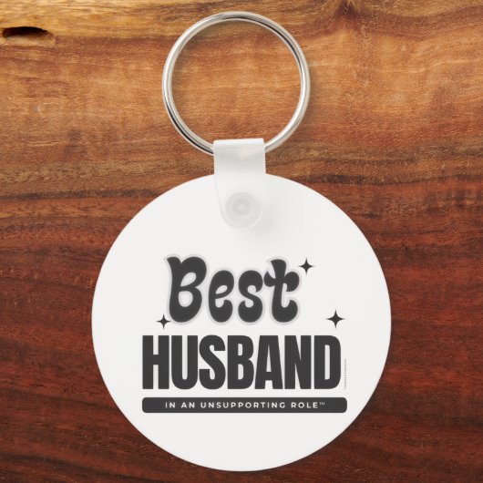 BEST HUSBAND in an Unsupporting Role- Sleutelhanger (Achterkant)