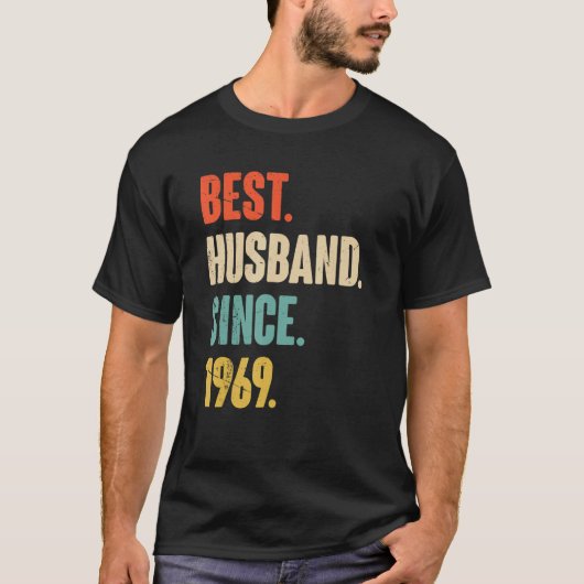 Best Husband Since 1969   53 Wedding Anniversary F T-shirt (Voorkant)