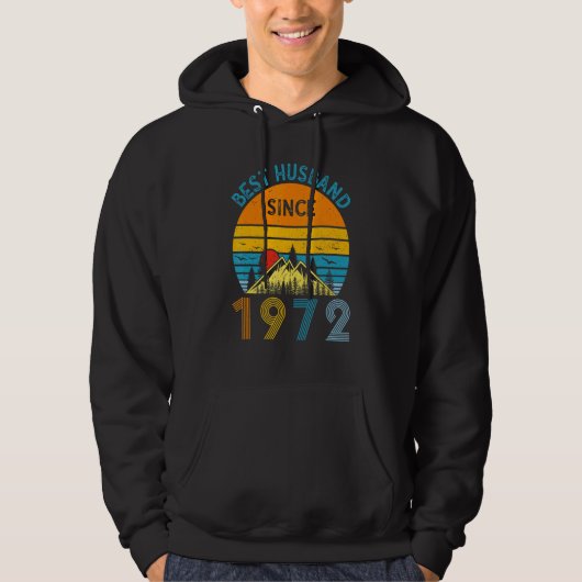 Best Husband Since 1972 50th Wedding Anniversary V Hoodie (Voorkant)