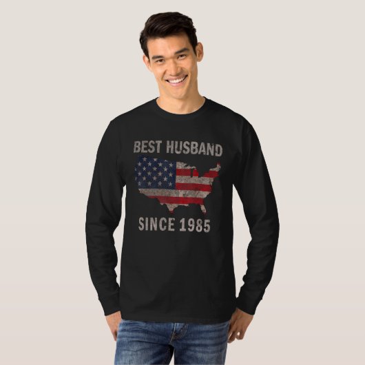 Best Husband Since 1985 T-shirt (Voorkant volledig)