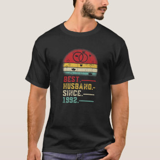 Best Husband Since 1992 Wedding Graphic 30Th Anniv T-shirt