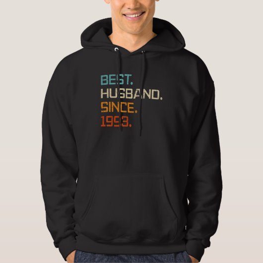 Best Husband Since 1993 30th Wedding Anniversary F Hoodie (Voorkant)