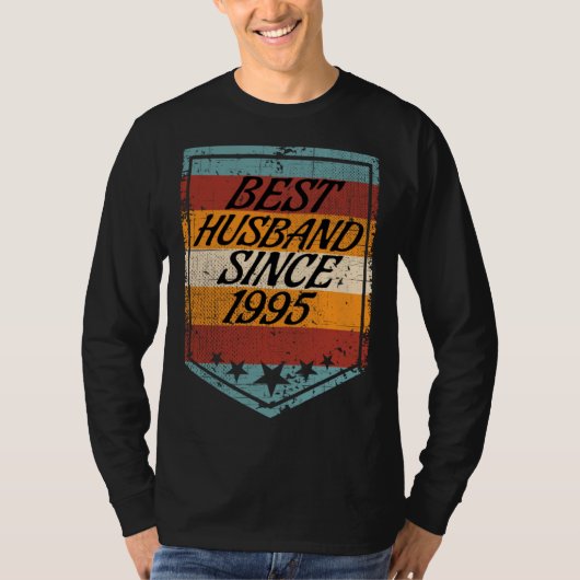 Best Husband since 1995 wedding married 1995 marri T-shirt (Voorkant)