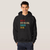 Best husband since 2019 3rd wedding anniversary hoodie (Voorkant volledig)