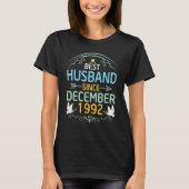 Best Husband Since December 1992 Wedding Marry Hus T-shirt (Voorkant)
