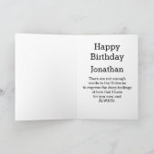 Best Husband Wonderful A1 Word Cloud Kaart (Binnen)